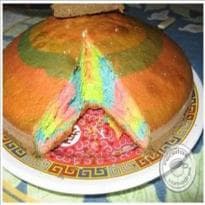 Bolo arco íris