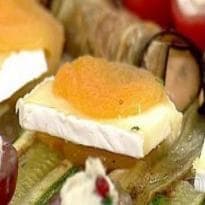 Canapé de damasco recheado