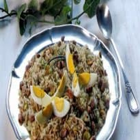 Arroz com Pistache e Frango Desfiado