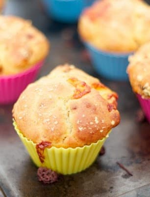 Cupcake de bacon com Gorgonzola