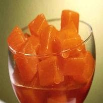 Doce de abóbora em pedaços