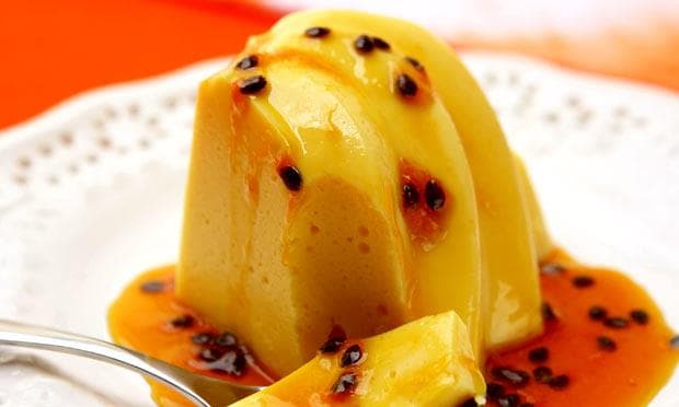 Pudim Prático de Gelatina de Maracujá