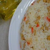 Arroz de Natal (com grão-de-bico e bacalhau)