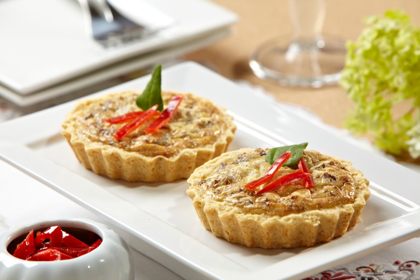 Quiche de Abóbora com Carne Seca