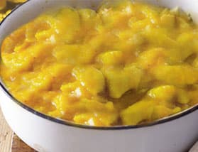 Nhoque de Inhame ao Molho de Abóbora