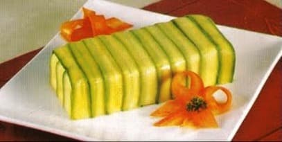 Pudim de Palmito e Queijo com Abobrinha