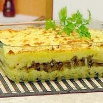 Torta de Batata Doce com Carne de Sol