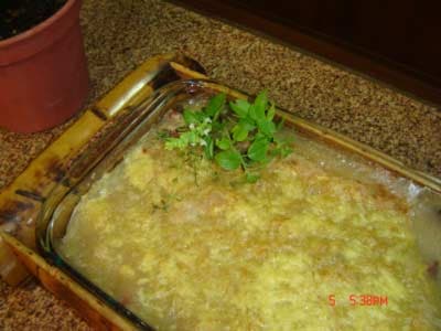 Creme de Mandioca com Carne Seca Refogada