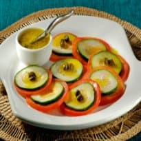 Carpaccio de Tomate e Pepino