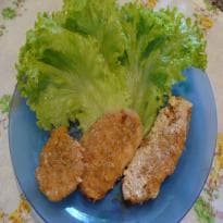 Filé de frango empanado ao forno