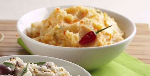 Purê de cenoura e azeitona verde