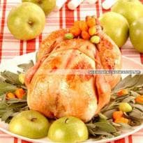Frango Assado com Maçã