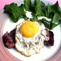 Bife á Cavalo com Ovo