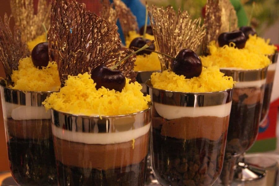 Taça Degradê de Chocolate