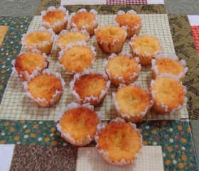 Queijadinha de pão industrializado