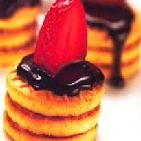 Creme de chocolate com biscoitos