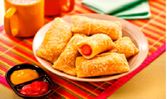 Doguinho assado com salsicha de frango