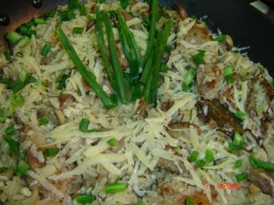 Arroz com Codornas e Champignon Paris