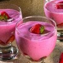 Gelado de morango light