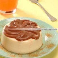 Creme de Laranja com Calda de Chocolate