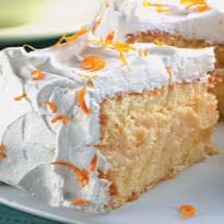 Bolo de Laranja com Recheio de Coco