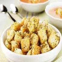 Croutons com Salsinha e Cebolinha