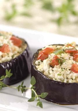 Berinjela Recheada com Ricota