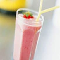 Shake de Laranja e Morango