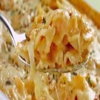 Macarrão cremoso de forno