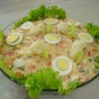 Salada de maionese com couve flor