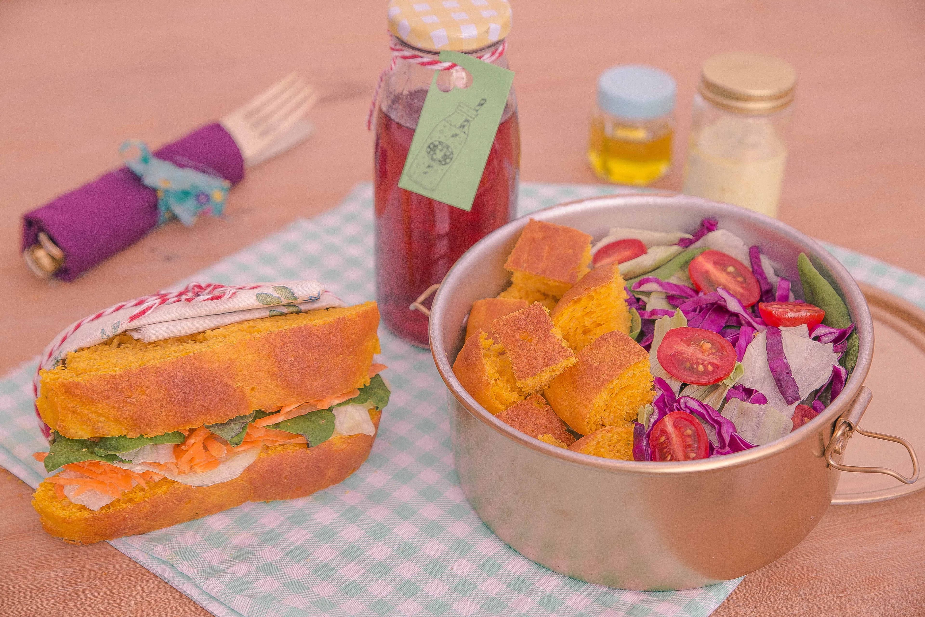 Pão Salgado de Abóbora e Queijo Muçarela