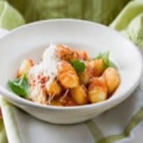 Nhoque Light ao Molho de Tomate