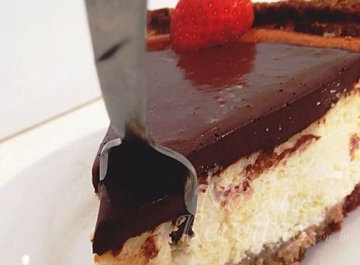 Torta de Ricota com Chocolate