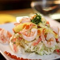 Salada de Manga com Camarões