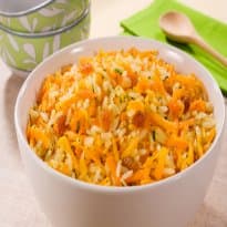 Arroz com Cenoura e Passas