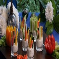 Palito de vegetais com patê