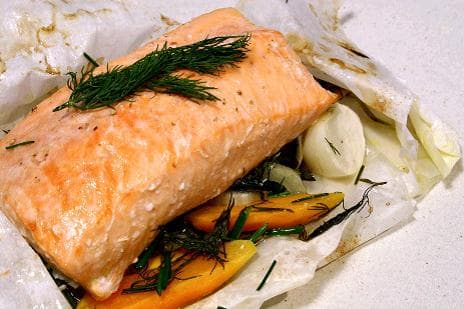 Salmão em Papillote