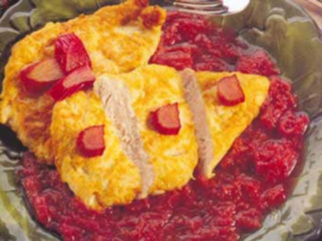 Frango com Molho de Ruibarbo