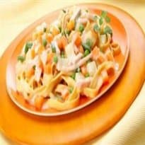 Talharin com peito de peru