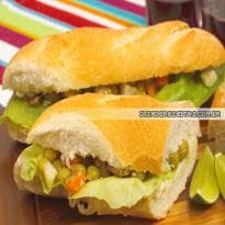 Minibaguete colorida