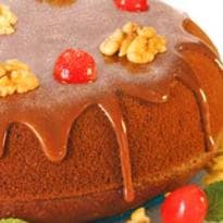 Bolo de Mel com Chocolate