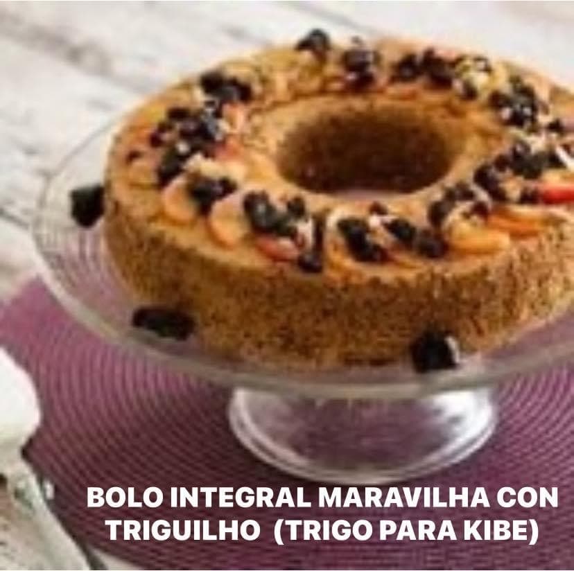 Bolo Integral Maravilha com Triguilho