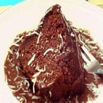 Bolo de Coco e Chocolate
