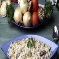 Ensopado de siri com cogumelos