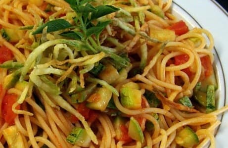 Espaguete com Abobrinha