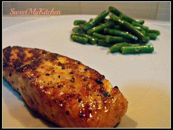 Salmão grelhado com gengibre