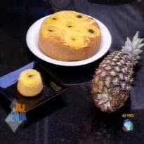 Bolo invertido de abacaxi do Edu Guedes