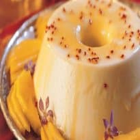 Pudim de Coco com Manga