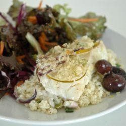 Bacalhau fresco ao vinho branco
