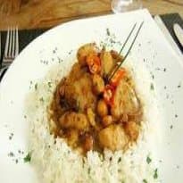 Arroz com Papaia Verde e Haddock